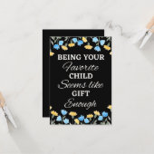 Schijnbaar is het goed genoeg om je favoriete kind kaart (Voorkant / Achterkant in situ)