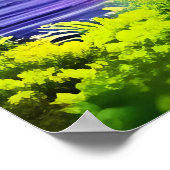 Schijnbaar kolossaal beest in de berg | AI Art. Poster (Hoek)