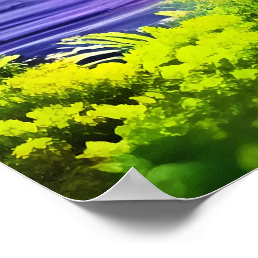 Schijnbaar kolossaal beest in de berg | AI Art. Poster (Hoek)