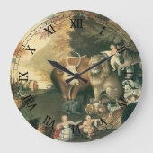 Schijnbaar Koninkrijk door Edward Hicks  Folk Art Grote Klok (Voorkant)