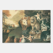 Schijnbaar Koninkrijk door Edward Hicks  Folk Art Inpakpapier Vel (Voorkant 2)