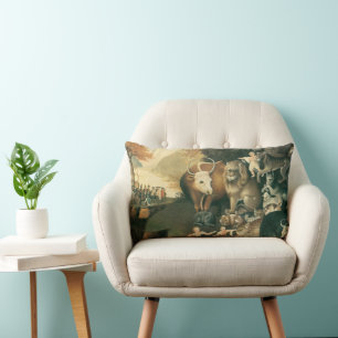 Schijnbaar Koninkrijk door Edward Hicks  Folk Art Kussen