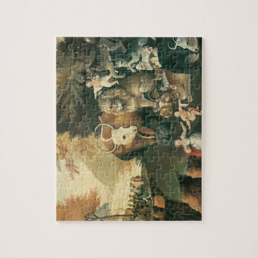 Schijnbaar Koninkrijk door Edward Hicks  Folk Art Legpuzzel (Verticaal)