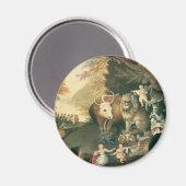 Schijnbaar Koninkrijk door Edward Hicks  Folk Art Magneet (Voorkant / Achterkant)