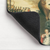 Schijnbaar Koninkrijk door Edward Hicks  Folk Art Muismat (Hoek)