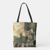 Schijnbaar Koninkrijk door Edward Hicks Folk Art Tote Bag (Achterkant)
