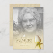 Schijnbaar wit rozengedicht gedicht (Voorkant / Achterkant)