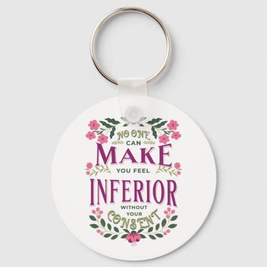 Schijnbare minderwaardige vrouwenrechten Eleanor R Sleutelhanger (Voorkant)