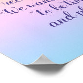 Schijnbare pasteelregenboogweddenschap "Phondenvri Poster (Hoek)