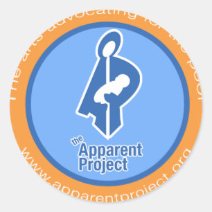 Schijnbare projectstickers ronde sticker
