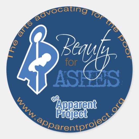 Schijnbare projectstickers ronde sticker (Voorkant)