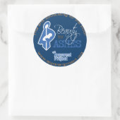 Schijnbare projectstickers ronde sticker (Tas)