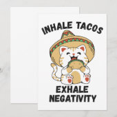 Schijnbare taco's laten negativiteit zien kaart (Voorkant / Achterkant)