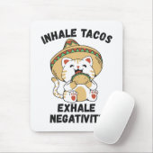 Schijnbare taco's laten negativiteit zien muismat (Met muis)