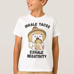 Schijnbare taco's laten negativiteit zien t-shirt