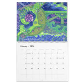 Schijnbare vrouwelijke, beschilderde meisjes fanta kalender (Feb 2026)