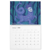 Schijnbare vrouwelijke, beschilderde meisjes fanta kalender (Jan 2026)