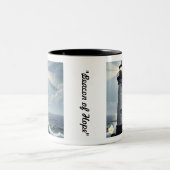 "Schijnen door Stormen" Tweekleurige Koffiemok (Center)