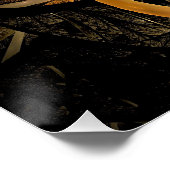 Schijnende bladeren Fractale kunst Perfect Poster (Hoek)