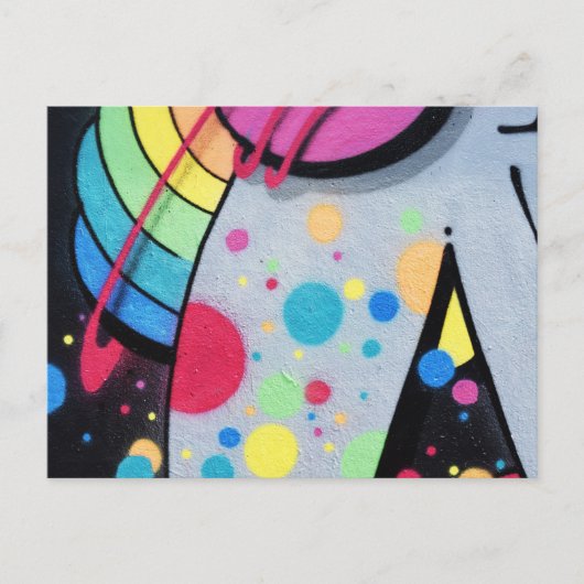 schijngraffiti briefkaart (Voorkant)