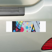 schijngraffiti bumpersticker (Op auto)