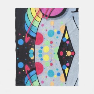 schijngraffiti fleece deken