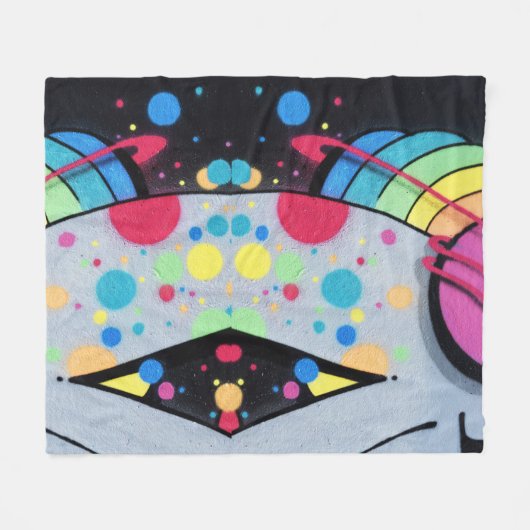 schijngraffiti fleece deken (Voorkant (Horizontaal))