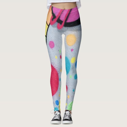 schijngraffiti leggings (Voorkant)