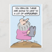 schijnheiligheid briefkaart (Voorkant)