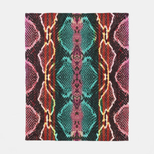 Schijnhuid afdrukken. Snake Pattern. Dierlijke afd Fleece Deken