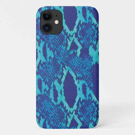 Schijnhuid in blauw ontwerp Case-Mate iPhone case (Achterkant)