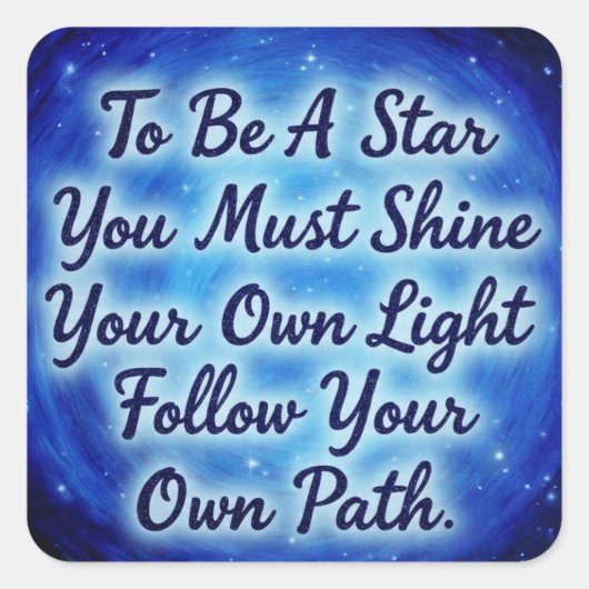 SchijnJeLicht Vierkante Sticker (Voorkant)