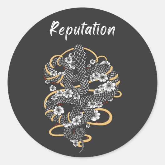 Schijnreputatie in de wereld ronde sticker (Voorkant)
