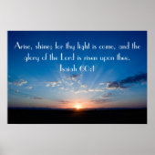 Schijnstaartje, bijbel versum Isaiah 60:1 Poster (Voorkant)