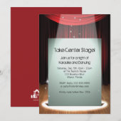 Schijnwerper op het podium 5" x 7" uitnodiging (Voorkant / Achterkant)