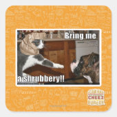 Schijnwerper Vierkante Sticker (Voorkant)