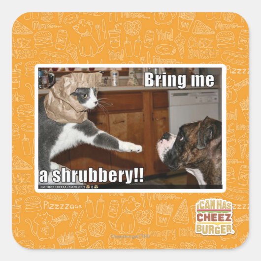 Schijnwerper Vierkante Sticker (Voorkant)