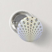 Schijven in witte en blauwe Pinback-Button Ronde Button 3,2 Cm (Voorkant /achterkant)