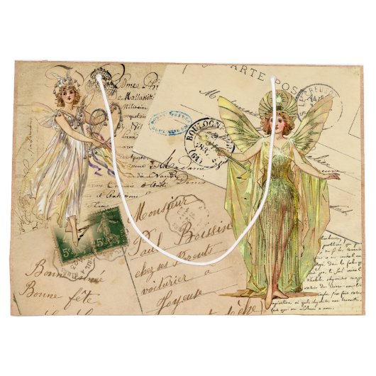 Schijven tegen handschrift cadeau groot cadeauzakje (Achterkant)