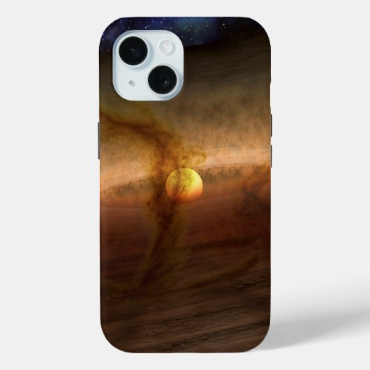 Schijven van planeetvormend materiaal met cirkelen Case-Mate iPhone case (Achterkant)