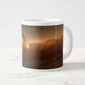 Schijven van planeetvormend materiaal met cirkelen grote koffiekop (Voorkant rechts)