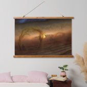 Schijven van planeetvormend materiaal met cirkelen hangend wandkleed (Slaapkamer)