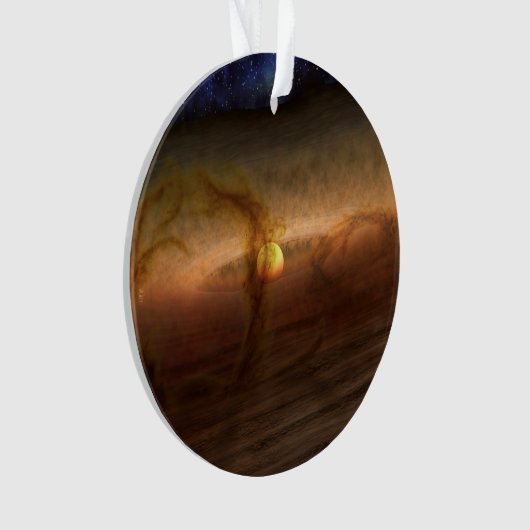 Schijven van planeetvormend materiaal met cirkelen ornament (voorkant)