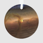 Schijven van planeetvormend materiaal met cirkelen ornament (achterkant)