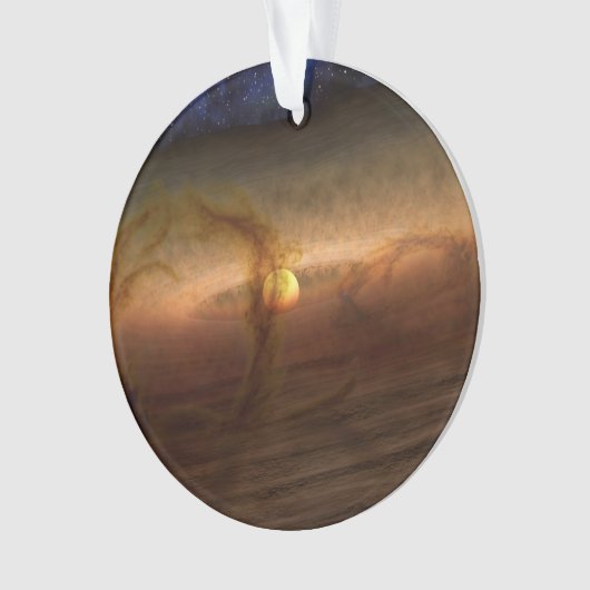 Schijven van planeetvormend materiaal met cirkelen ornament (voorkant)