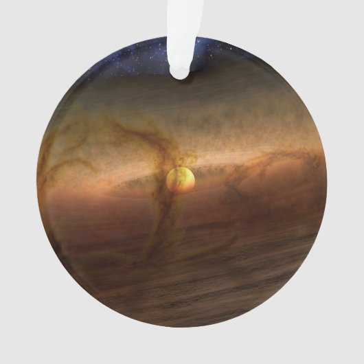 Schijven van planeetvormend materiaal met cirkelen ornament (voorkant)