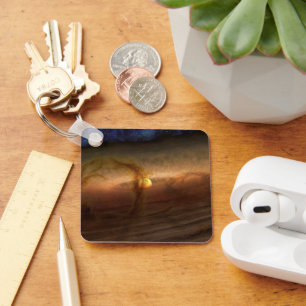 Schijven van planeetvormend materiaal met cirkelen sleutelhanger