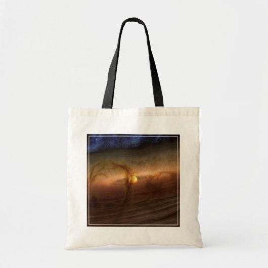 Schijven van planeetvormend materiaal met cirkelen tote bag (Voorkant)
