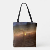 Schijven van planeetvormend materiaal met cirkelen tote bag (Achterkant)