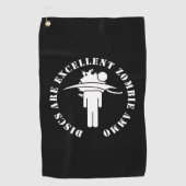 Schijven zijn uitstekende Zombie Ammo Disk Golf To Golfhanddoek (Voorkant)